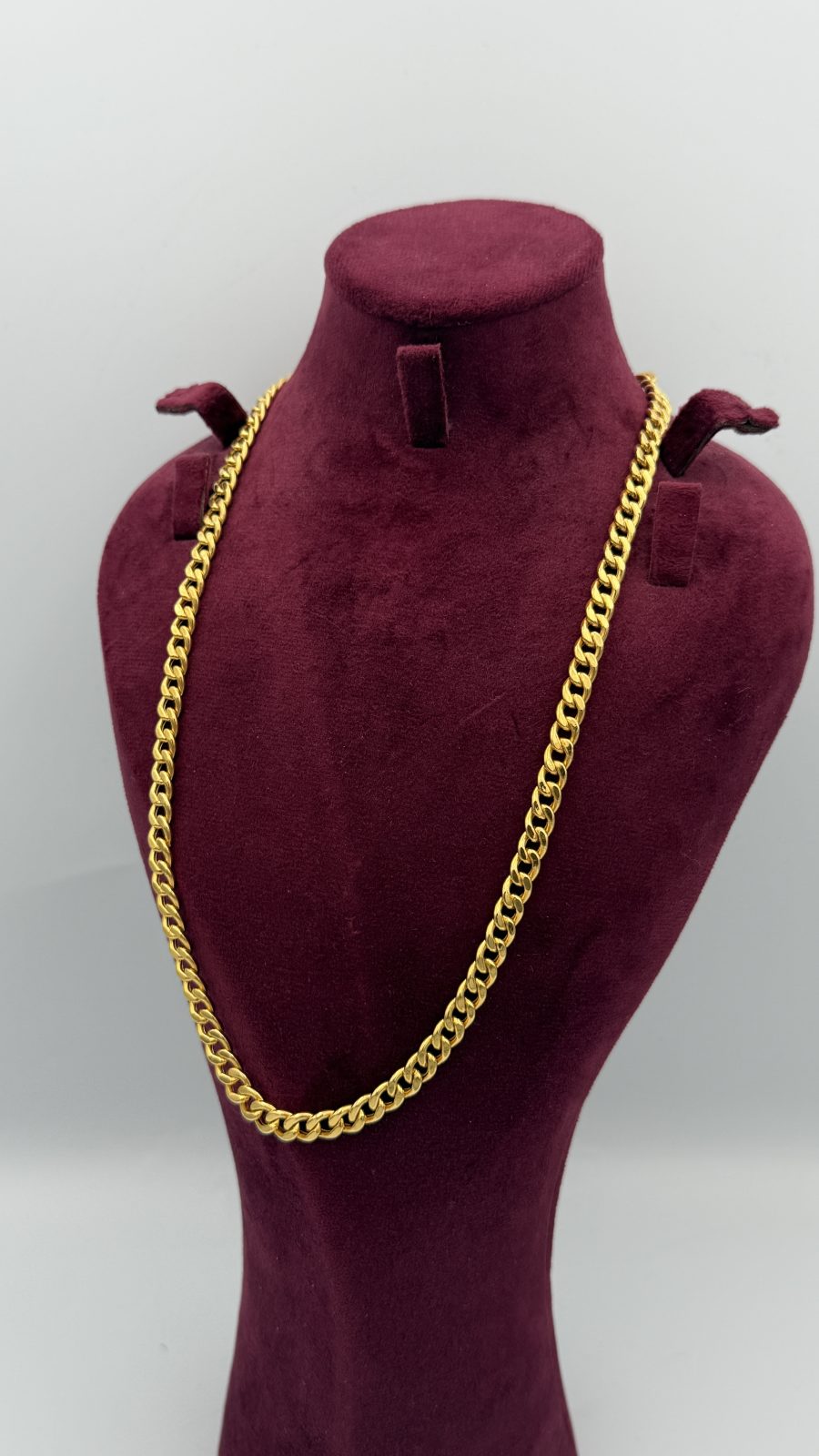 21K Gold Cuban Link Chain