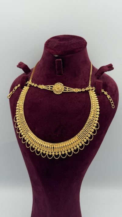 21K Gold Fancy Necklace — 21K gold, Royal Jewelry