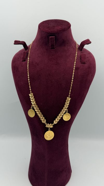 21K Gold Lira Necklace — 21K gold, Royal Jewelry
