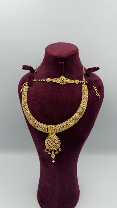 21K Gold Fancy Necklace — 21K gold, Royal Jewelry