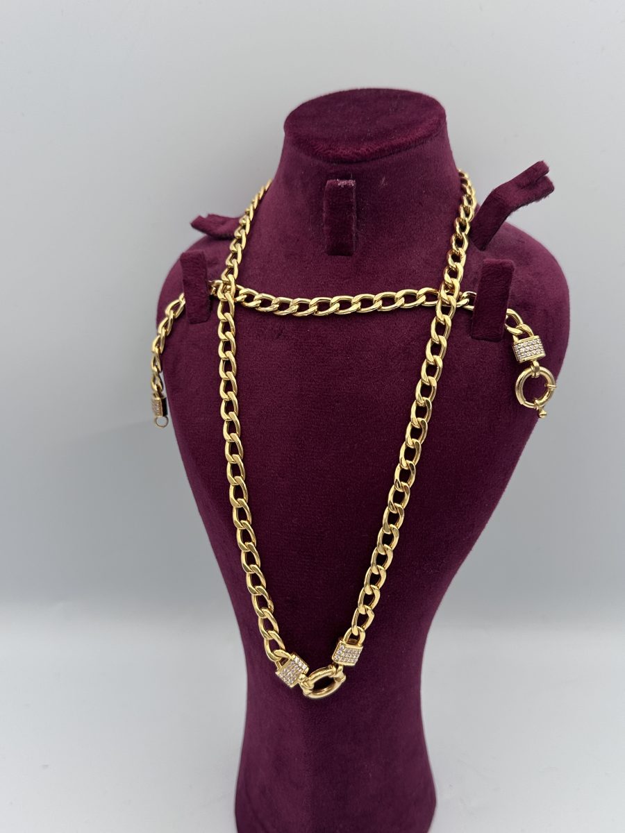 21K Gold Cuban Link Chain