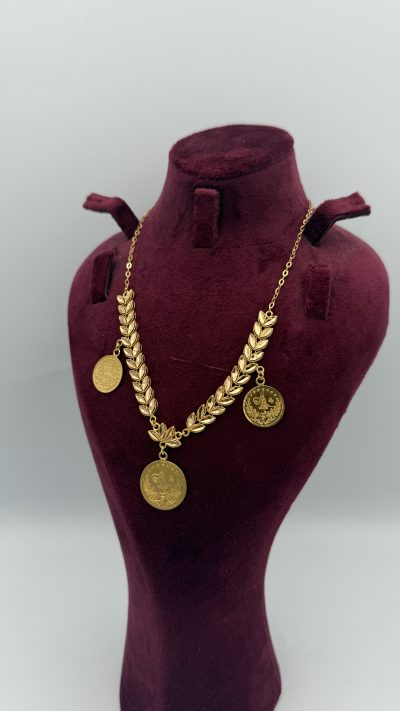 21K Gold Coin Necklace — 21K gold, Royal Jewelry