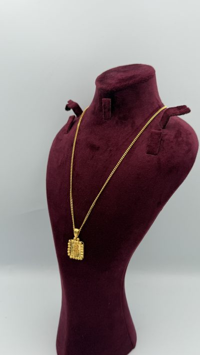 21K Gold Flower Necklace — 21K gold, Royal Jewelry