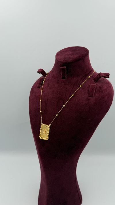 21K Gold Flower Necklace — 21K gold, Royal Jewelry