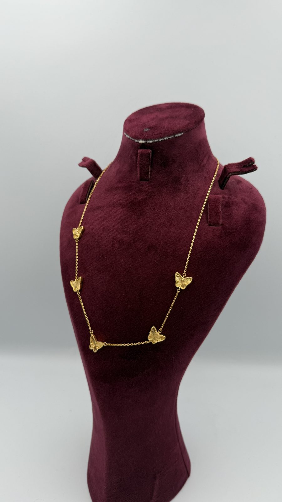 21K Gold Butterfly Necklace