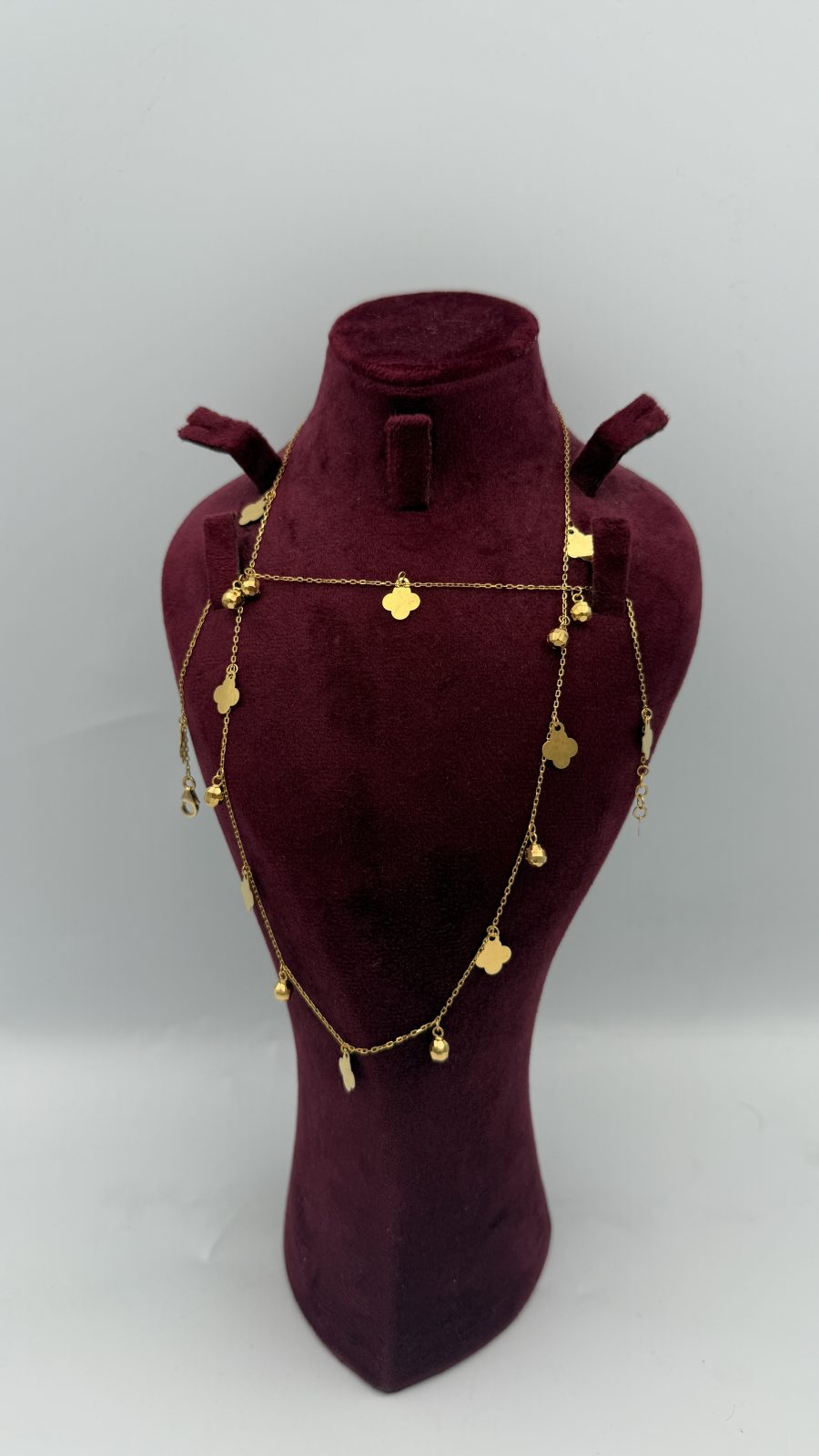 21K Gold Flower Necklace