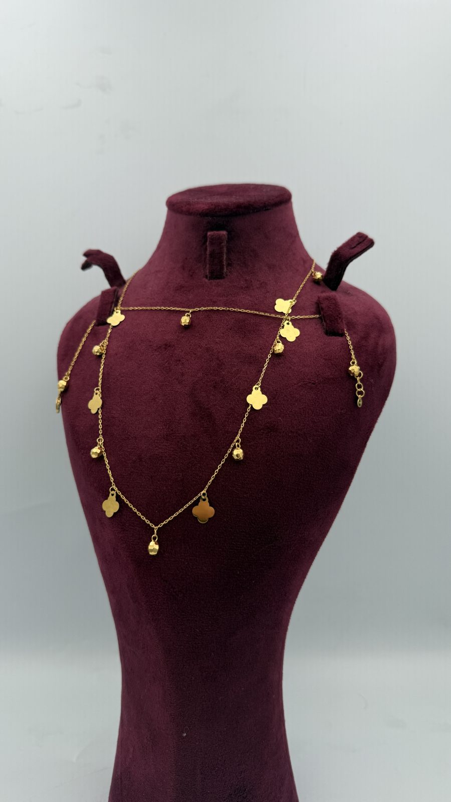 21K Gold Flower Necklace