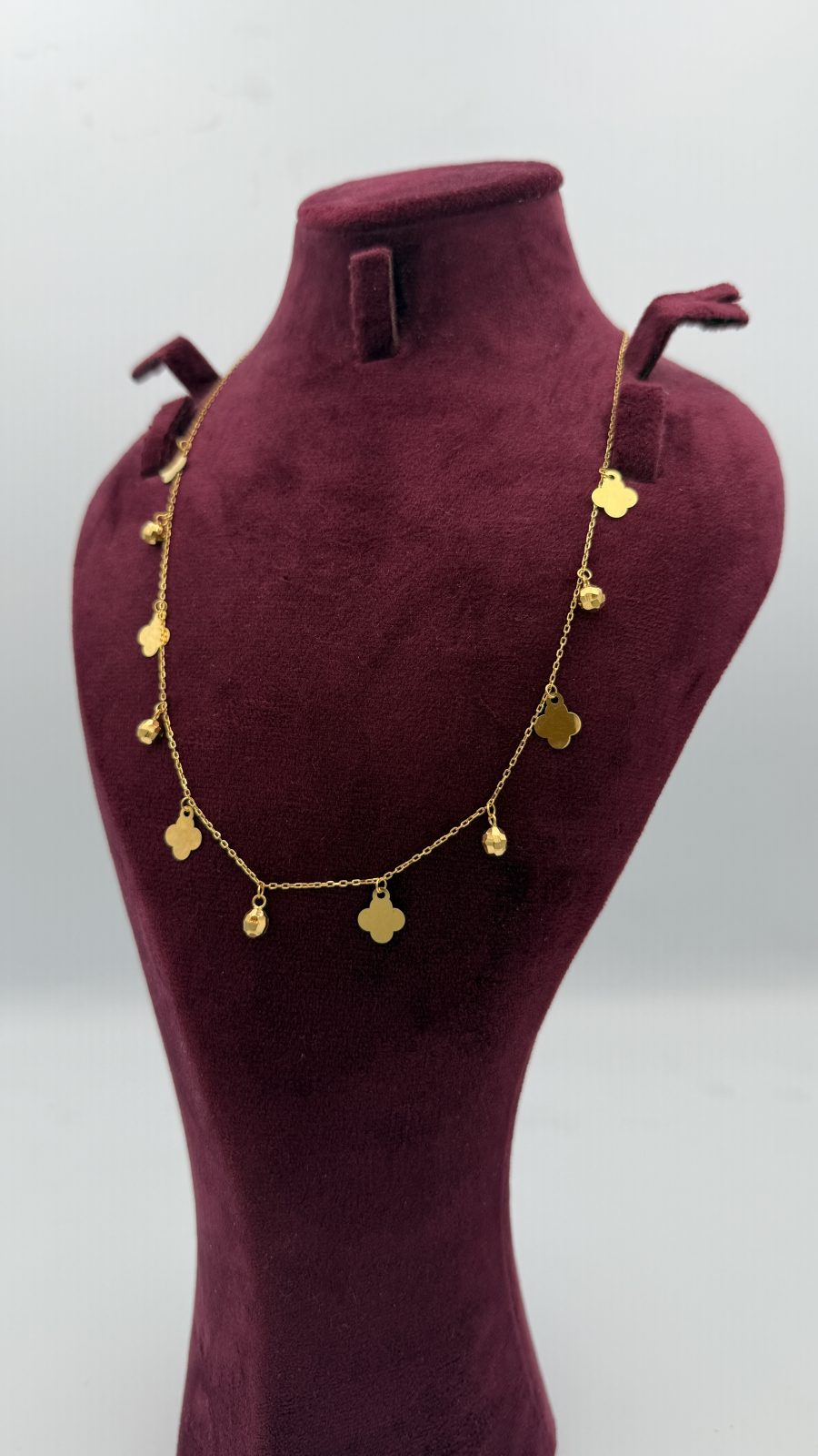 21K Gold Flower Necklace