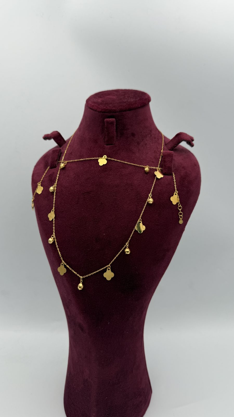 21K Gold Flower Necklace