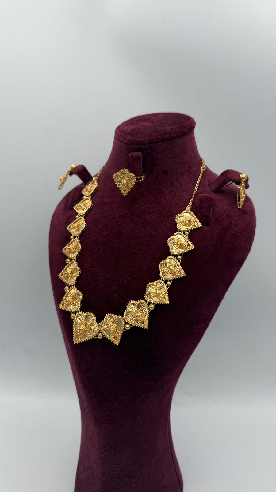 21K Gold Heart Necklace