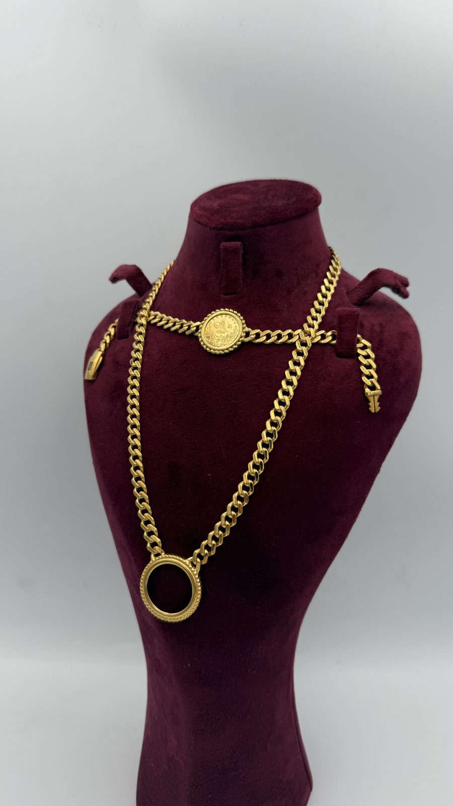 21K Gold Lira Necklace