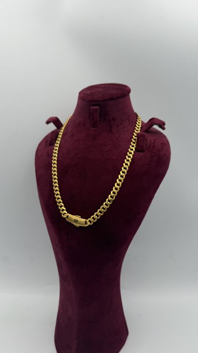 21K Gold Cuban Link Chain