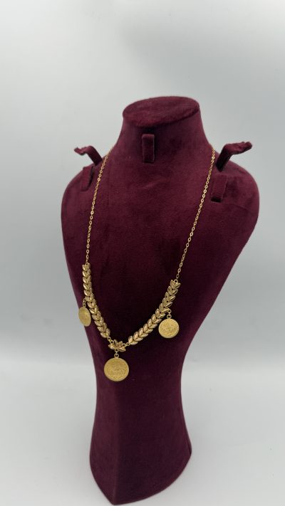 21K Gold Coin Necklace — 21K gold, Royal Jewelry