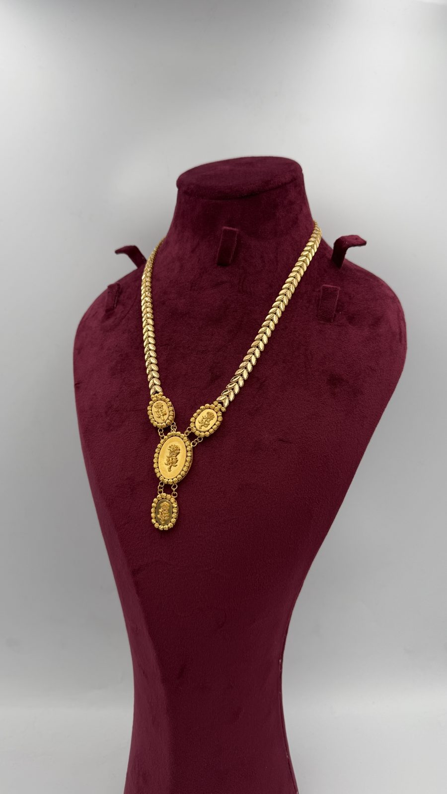 21K Gold Flower Necklace