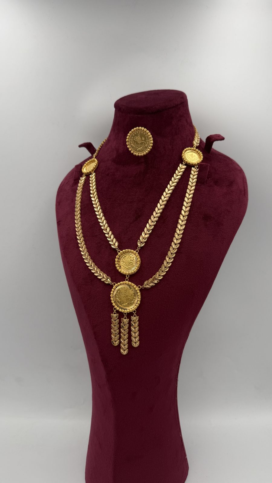 21K Gold Lira Necklace