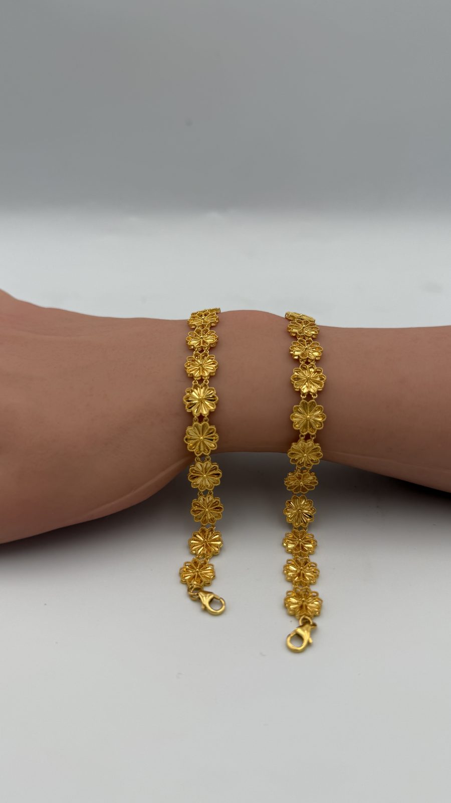 21K Gold Flower Bracelet