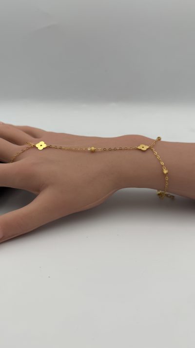 21K Gold Glove Bracelet
