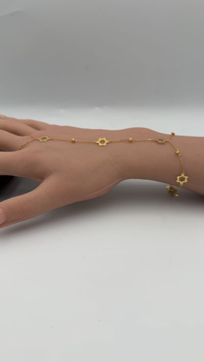 21K Gold Glove Bracelet