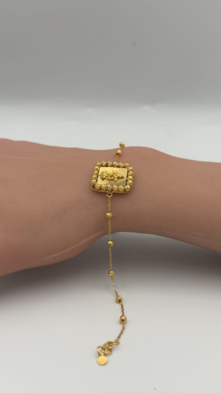 21K Gold Flower Bracelet